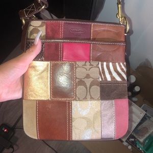 Signature Coach Patchwork crossbody bag